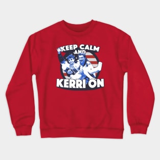 Keep Calm and Kerri On // Funny Gymnastics Meme Crewneck Sweatshirt